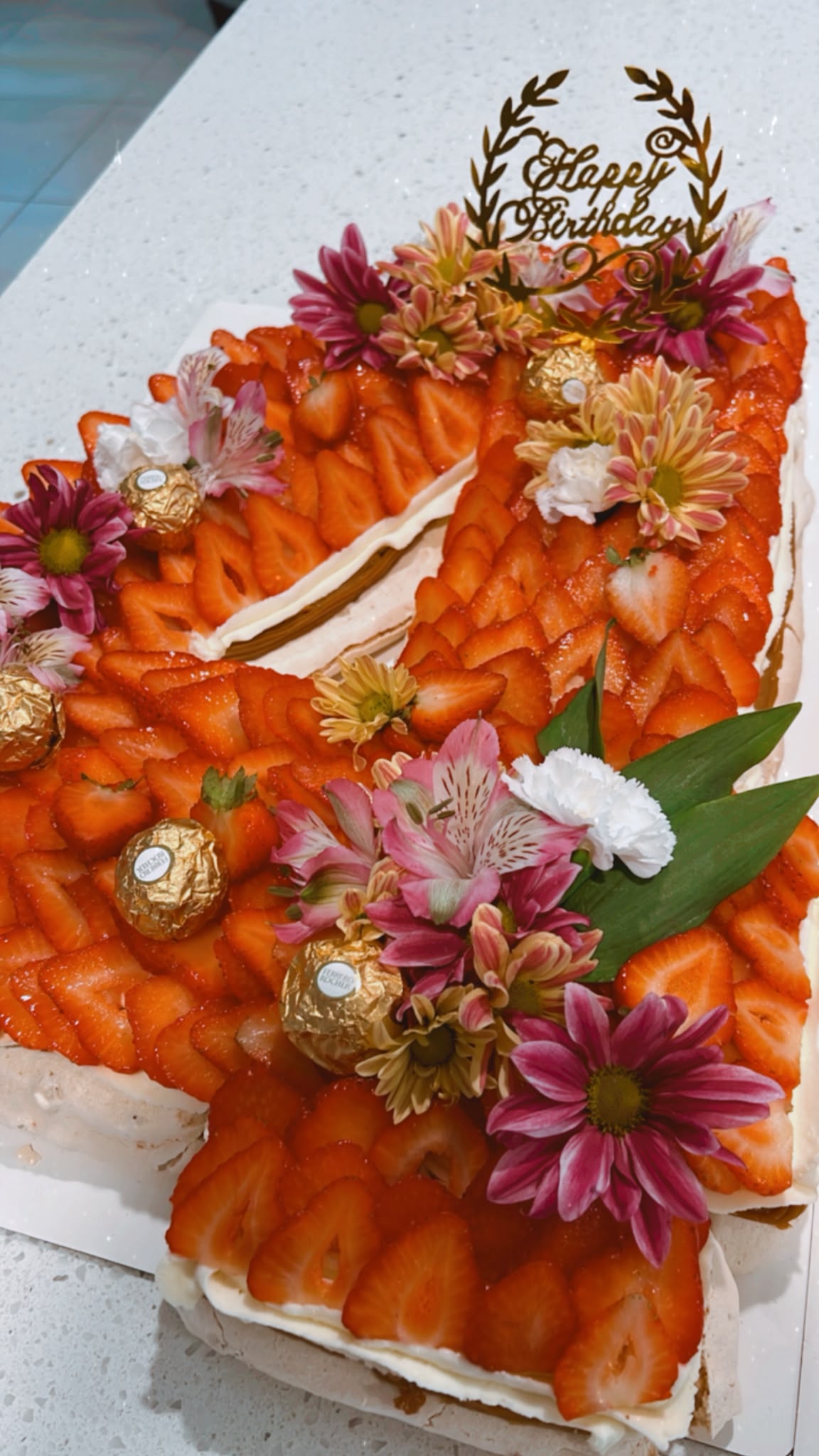 Custom celebration pavlova