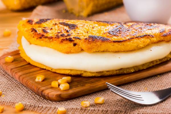 Cachapa with Queso de Mano